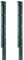 Arvotec 2X Eckpfosten mit Abdeckleiste für Stabmattenzaun, 60x40x1800 mm, grün - geeignet für Zaunhöhe: 1,2-1,23 m - inkl. Befestigung und Abdeckleiste