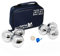 Big Game Hunters Jeu de 6 Boules de Pétanque avec Une Protection Antirouille - 3 Boules de Chaque Motif Gravés dans Un Sac en Toile