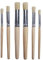 6pièces Set De Pinceaux À Peinture Nylon avec Poignée Bois pour Peinture Acrylique Et Aquarelle Pinceaux Professionnels pour Détails Précis Et Surfaces