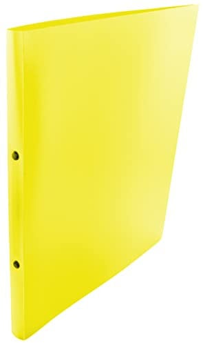Kangaro Ringbuch Blickdicht Gelb (PP, DIN A4, 2-Ringe 16mm O-Mechanik, Rücken 20mm)