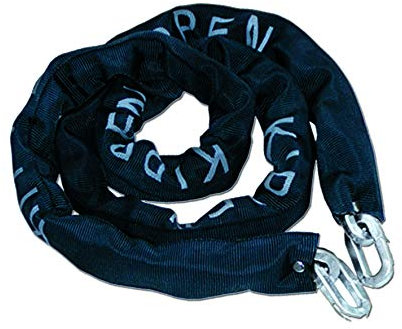 Kippen 2015D – Diebstahlschutzkette aus zementiertem Stahl mit quadratischen Gliedern. Maße: 10 x 2000 mm