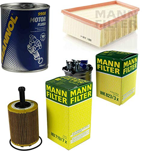 QR-Parts Set 85502198 HU 719/7 x WK 823/3 C 2295/4 9900 Original MANN-Filter Inspektionspaket SCT Motor Flush Motorspülung 11580000