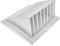 Vent Systems White Ø150 mm / 6 Inch Exhaust Vent Cover - Dryer Vent Hood - Louvered Dryer Cover - Vent Hood Cap - One-Direction Plastic Air Supply Grille - Non Return Valve - Outlet Cowl Air Vent
