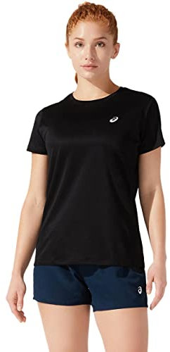 ASICS Damen Core Shortssleeve Top Laufbekleidung T-Shirt Performance Black - Schwarz Xs