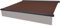 Planesium Premium Markisentuch (4,5m / 450cm x 300cm / 3m Braun) Markisenbespannung Markisenstoff Markisen Tuch Markisevolant OHNE Volant Ersatzstoff fertig genäht Wasserabweisend