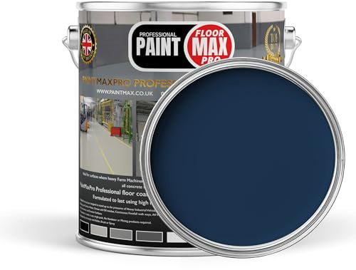 PaintMax Industrial PU350 Polyurethane Concrete Floor Paint Coating (Sapphire Blue, 10 Litre)