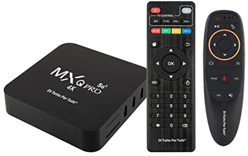 Di Tutto Per Tutti® Android TV Box MXQ Pro 5G Android 10.0 CPU 4Core GPU 5Core Ram 4G Rom 32G WIFI 5G WIFI 2.4G + Air Mouse Wireless 2, 4 Ghz