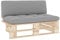 vidaXL Kiefernholz Imprägniert Garten Mittelsofa Sofa Lounge Gartensofa Gartenmöbel Palettenmöbel Palettensofa Terrasse Wohnzimmer