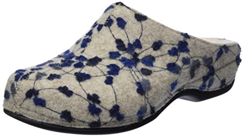 Berkemann Damen Donata Hausschuh, blau/altweiß/Tupfen, 39.5 EU
