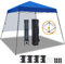 Yaheetech 3x3m Pop Up Pavillon Faltpavillon Wasserdicht mit 1 Seitenwand, One Push Gartenpavillon mit Tragetasche, UV-Schutz, Faltbar Zelt für Camping, Festivals, Partys, Blau