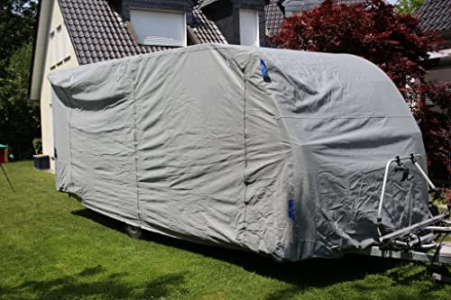 HC Outdoor Wohnwagen Abdeckplane Caravan Schutzhülle Wohnmobil Camper Garage Schutz Größe L Camping Atmungsaktiv Campen