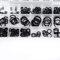 Gummidichtung Rund, O Ring Sortiment Wasserhahndichtung 225-teiliges Sortiertes O-Ringen Unterlegscheiben-Dichtungs-Sortiment-Set aus Gummi Für Auto