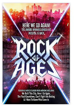 Rock of Ages Musikposter auf Leinwand, Poster, Wandkunst, Dekor, Bild, Gemälde für Wohnzimmer, Schlafzimmer, Dekoration, ungerahmt, 30 x 45 cm