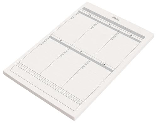 Planificador Semanal 40 Hojas, Organizador Semanal, Planning Escritorio, Bloque Weekly Planner, Agenda Lista de Tareas Nota, To Do List Sobremesa para Oficina Escuela Hogar, 18 x 26.5 cm (A)