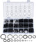 KOXXIAMOQ 850 Piezas O Anillos de Goma, Juego de Anillos de Sello, Kit de Variedad de Anillos O, Juntas de Goma, O-rings, 18 Tamaños de Lavadoras de Goma Negra para Saneamiento e Hidráulica