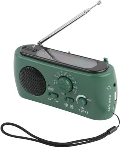 CAXUSD Notfall-solar-kurbelradio Mit Led-Taschenlampe Tragbares Am Fm-Radio USB-Ausgang Handkurbel Für Camping Outdoor Und Notfälle