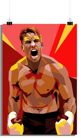 25 Artstreet Rico Verhoeven Kickboxenposter - Verhoeven Elite Kampfsportlerposter - Kickboxenposter - Verhoeven Fanartikel - Hochwertigesposter - Perfekt zum Einrahmen (60x90)