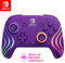 PDP Afterglow Wave Wireless Pro Controller with Full Motion for Nintendo Switch, Nintendo Switch - OLED Model, 8 RGB LED Lighting Zones, 30 Foot Range, 20 Hour Rechargeable Battery Purple