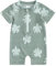 Dazzerake Maillot Unie Pièce pour Bébé Garçon 3 Mois-3 Ans Maillots de Bain à Motifs Combinaison de Maillot à Manches Courtes (Vert a, 6-12 Mois)