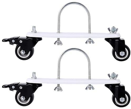 Rueda de colchera, ruedas pesadas de volantes, rueda de lanzador de radiador relleno de aceite 2pcs 360 ° girator