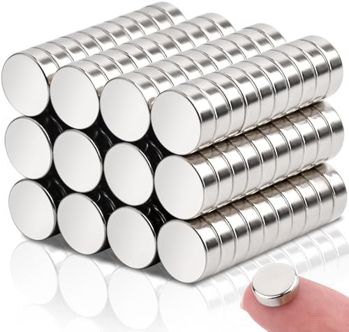 120 Stück Neodym Magnete Extra Stark, 9x3mm Klein Rund, Für Whiteboard, Magnettafel, Pinnwand, Kühlschrank, Handwerk