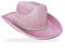Chapeau de cowboy à paillettes rose argenté pour adulte (rose)
