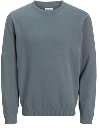 Jack & Jones Male Turtleneck Pullover Plain Turtleneck Sweater, Stormy Weather, XXL