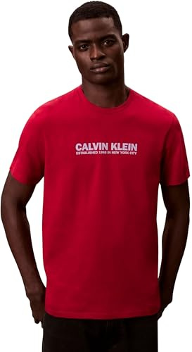 Calvin Klein Herren Ss 30s Whsl Sp GRAP Lv04re820g Graphic Tees (1er Pack)