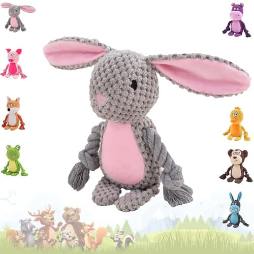 Sunshine smile Hundespielzeug,Hund Quietschspielzeug mit Knitterpapier,Plüschtier Hund Plüsch Kauspielzeug,Intelligenzspielzeug für Hunde,Hundespielzeug Kleine Hunde