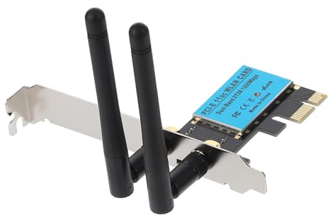 Housoutil 1200m Carte Réseau sans Fil Pci-e Adaptateur Récepteur pour Ordinateur De Bureau Ou Portable