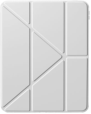 A-BEAUTY Custodia Compatibile con Samsung Galaxy Tab S6 Lite 10.4 Pollici 2024/2022/2020, Cover Trasparente Antiurto, Supporto Trifold 6 in 1 a Forma di Y, Auto Sonno/Veglia, Grigio