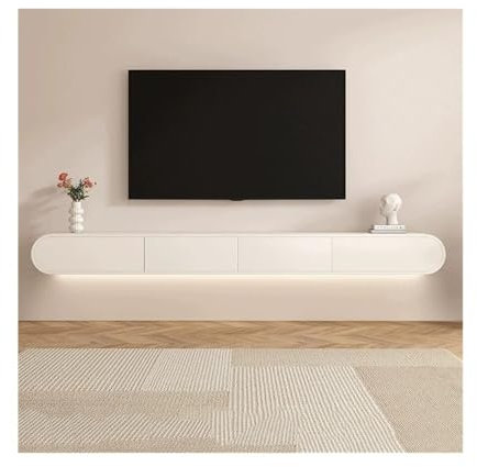 Estante para TV Consola de TV Flotante con Estante de Entretenimiento y cajones for Sala de Estar y Dormitorio. estantes flotantes