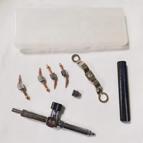 Kit de Chalumeau de Soudage Professionnel HHO pour Bijoux, Buse Micro-Flamme 0,3-0,6 mm, Laiton Chromé pour Or/Argent/Électronique