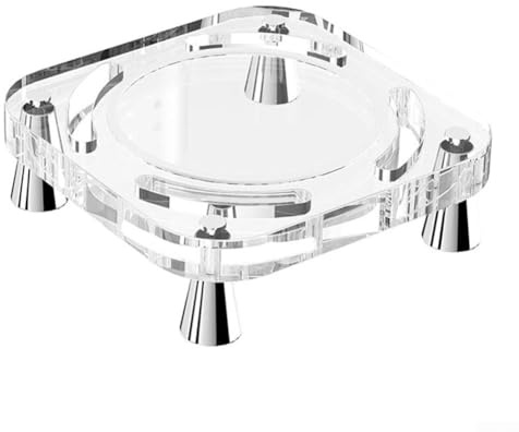 Opatiny Transparent Computer Stand, Acrylic Cooling Base With Tripod Legs For Mini PC, Heat Dissipation Holder For Small Form Factor Desktop, Clear