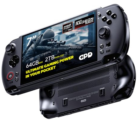 GPD WIN 5 PC portatile da gioco | AMD Ryzen AI Max+ Ryzen 395 | 64GB LPDDR5X RAM, 2TB SSD | Scheda grafica Radeon 8060S | PC portatile per giochi AAA ed emulazione