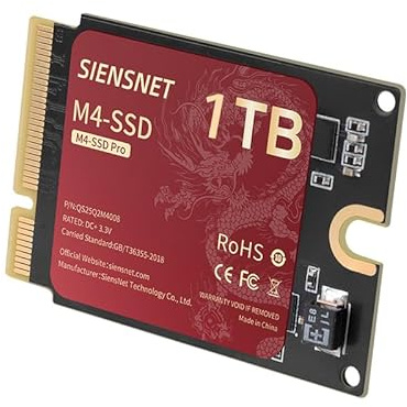 SIENSNET Mac mini M4 SSD 1TB Upgrade Ersatz Speicher Festplatte DIY Solid State Drives Nur für Mac mini M4 Nicht verfügbar für andere Maschinen