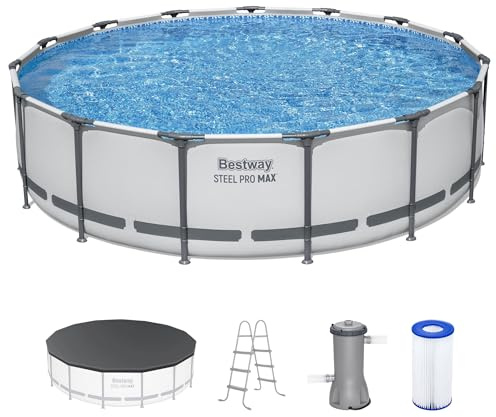 Bestway Steel Pro MAX 15' x 42 Above Ground Swimming Pool Set with Pump