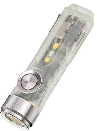 RovyVon A5 G4 Taschenlampe, 650 Lumen, 8 Modi, hohe Lumen, wiederaufladbar, EDC-Schlüsselanhänger-Taschenlampen mit weißem Seitenlicht, multifunktional für den täglichen Gebrauch, im Freien