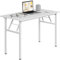 sogesfurniture Schreibtisch Klapptisch 100x60cm / 120x60cm Computertisch Bürotisch Konferenztisch, AC5B-100&120-SF (Weiß, 100 x 60 x 75cm)