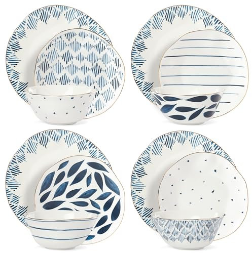Lenox 893116 Vajilla de 12 Piezas, Porcelana