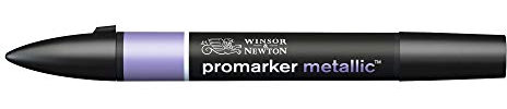 Winsor & Newton ProMarker 0206696​ - Pennarello per layout professionale, 2 punte, fine e larga, per disegni, design e layout, viola metallizzato, 1 pezzo (confezione da 1)