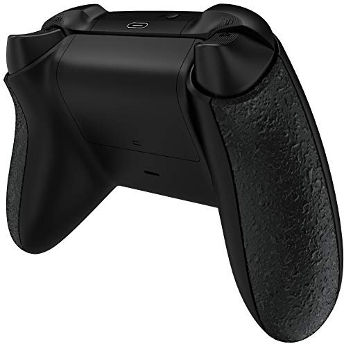 eXtremeRate Carcasa de Grip para Xbox Series X S Mando Asa Izquierda Derecha Empuñadura Antideslizante 3D Mango para Xbox Series S X Control-No Incluye Mando(Salpicaduras Negras)