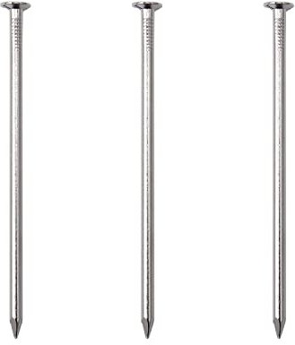 25pcs Hardware Nails, 4 Inches Nickel Plated Hanging Nails, Wall Nails for Hanging, Wood Nails, Long Nails (4 In)