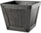 VERDENIA Madera 21575 Pot de Fleurs léger en Plastique carré pour Plantes d'intérieur et d'extérieur Gris foncé 31 cm