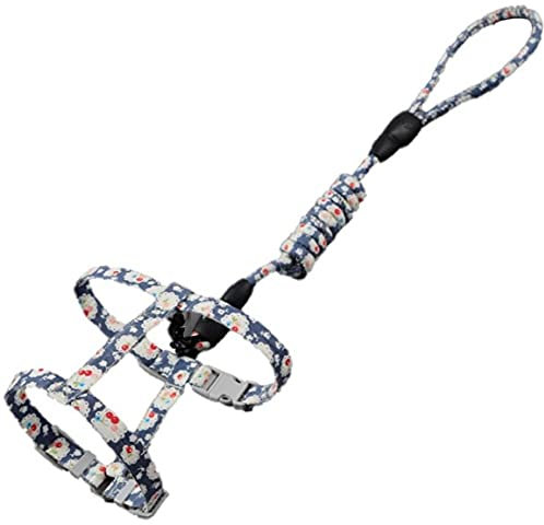 1pc Einstellbare Katzenhalsband Harness Bunte Gemustertes Tuch Katzenhalsband Harness Welpen-Katze-Weste Leinenkragen