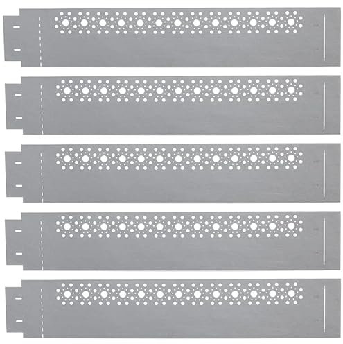 IDMarket - Bordurette de Jardin x5 Acier ajouré Motif Ronds Flexible L. 5 x H. 0.16 M