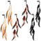 FRCOLOR Boho Feder Haarspangen Haarschmuck 6pcs Haarklammern Haarverl?ngerungen Federn Quasten Kopfstücke Bohemian Style Vintage Hair Haarverlängerung