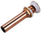 Click Clack Basin Waste Pop Up Waste Slotted Basin Waste with Overflow Universal 1 1/4 Brass for Kitchen Bathroom Sink,Rose Gold