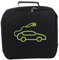 C100AE 32cm Self-adhesive Car Hose Storage Bag With Carry Handle Zip EV Charging Cable Bag Camping Electric Hook Up Cable Tidy Reel Heavy Duty Cable Tidy Bag Car Charging Cable Storage Bag