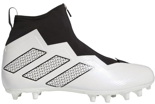 adidas Nasty Fly 2E Herren Fußball-Stollen in Schwarz und Weiß, Cloud White Core Black Grey Six, 11 UK Wide